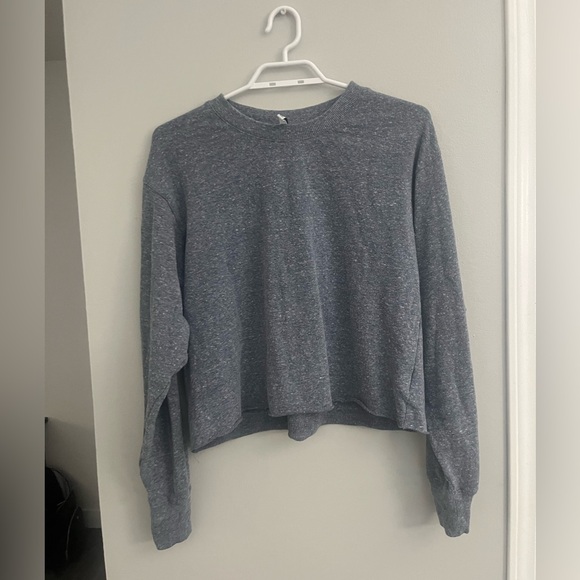 Z Supply Cropped Blue Longsleeve - Picture 1 of 2